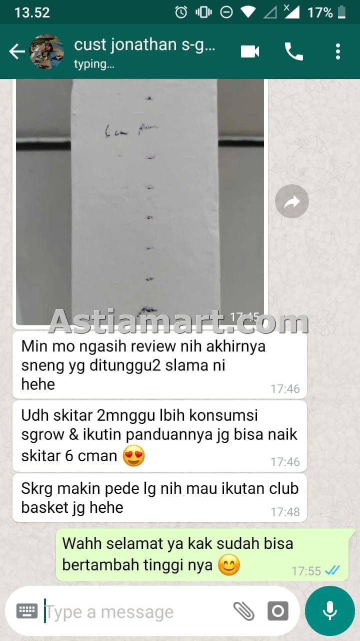 testimoni s-grow susu peninggi badan 2