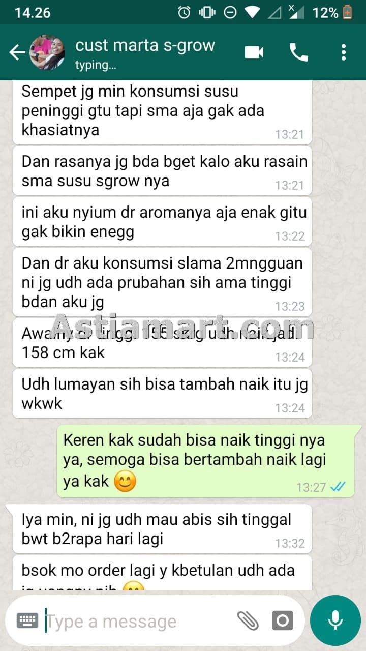 testimoni s-grow susu peninggi badan 5