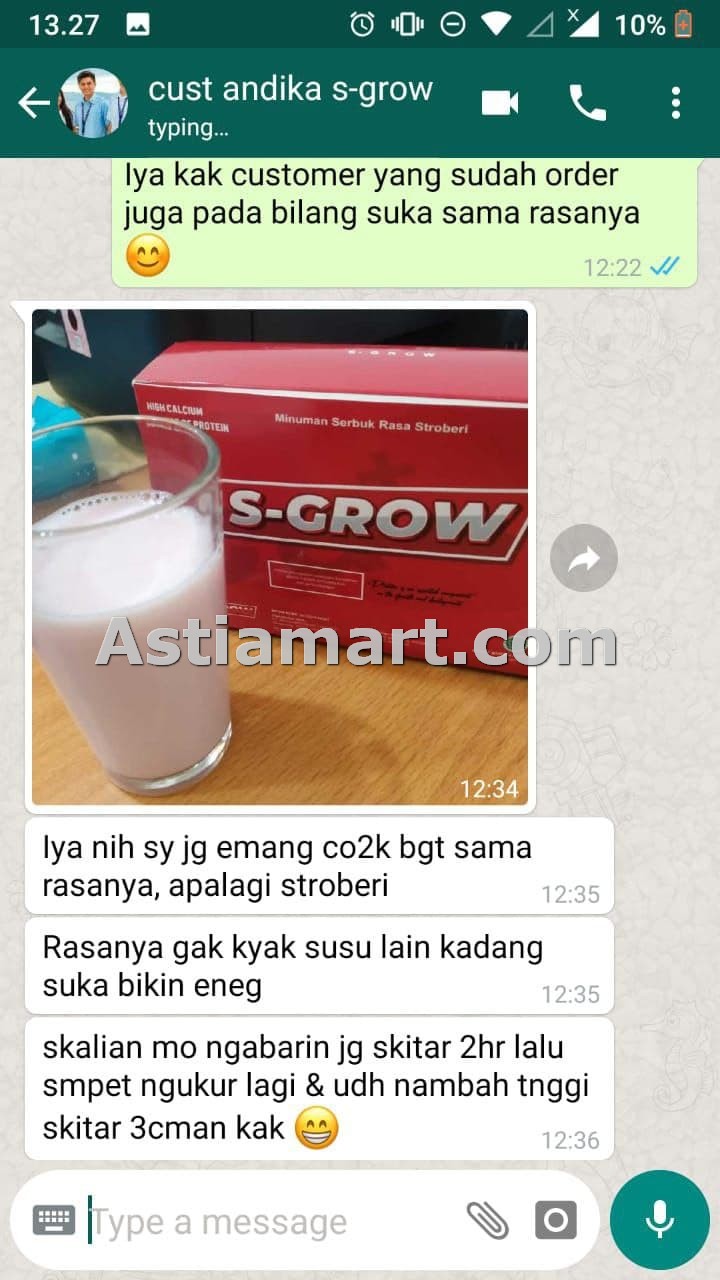 testimoni s-grow susu peninggi badan 8