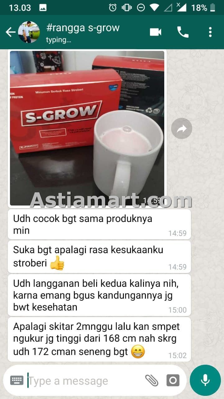 testimoni s-grow susu peninggi badan 9